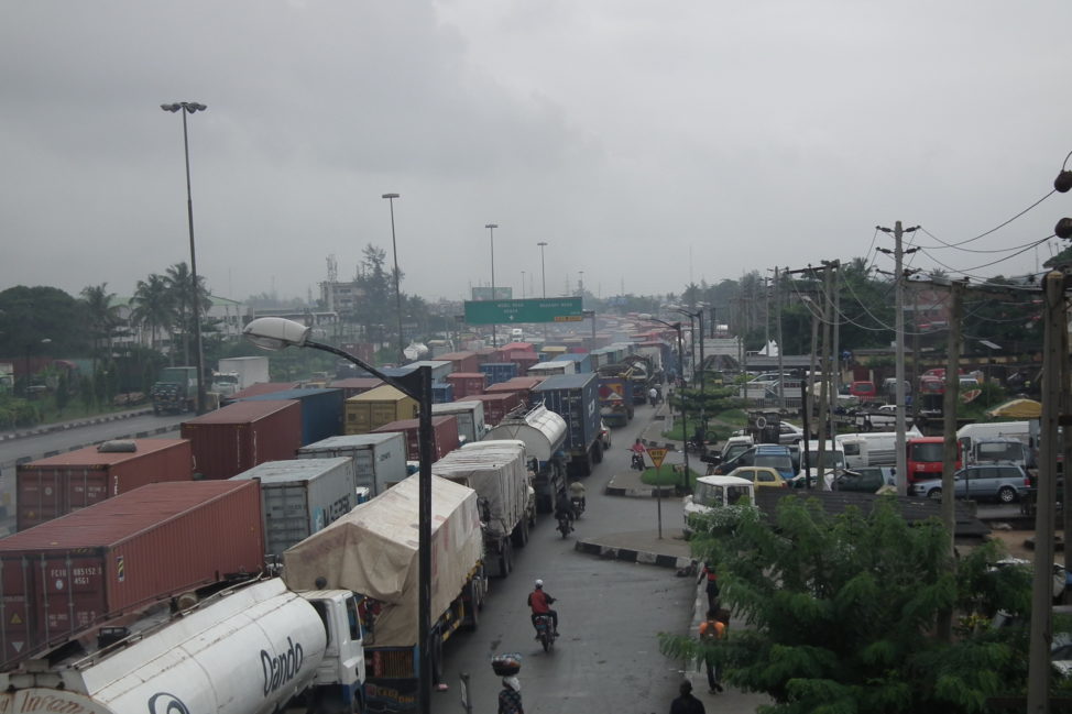 Containers gridlock Apapa