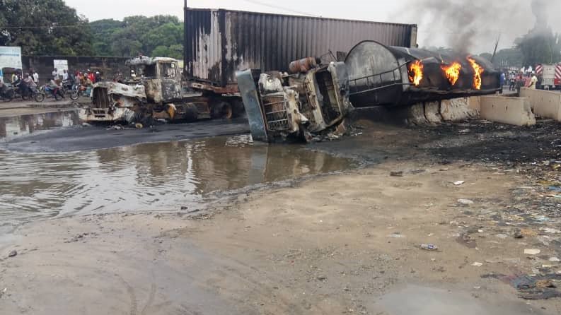 Tanker fire badagry rd